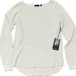 Cyrus Women's Silver Heather Crew Neck Sweater